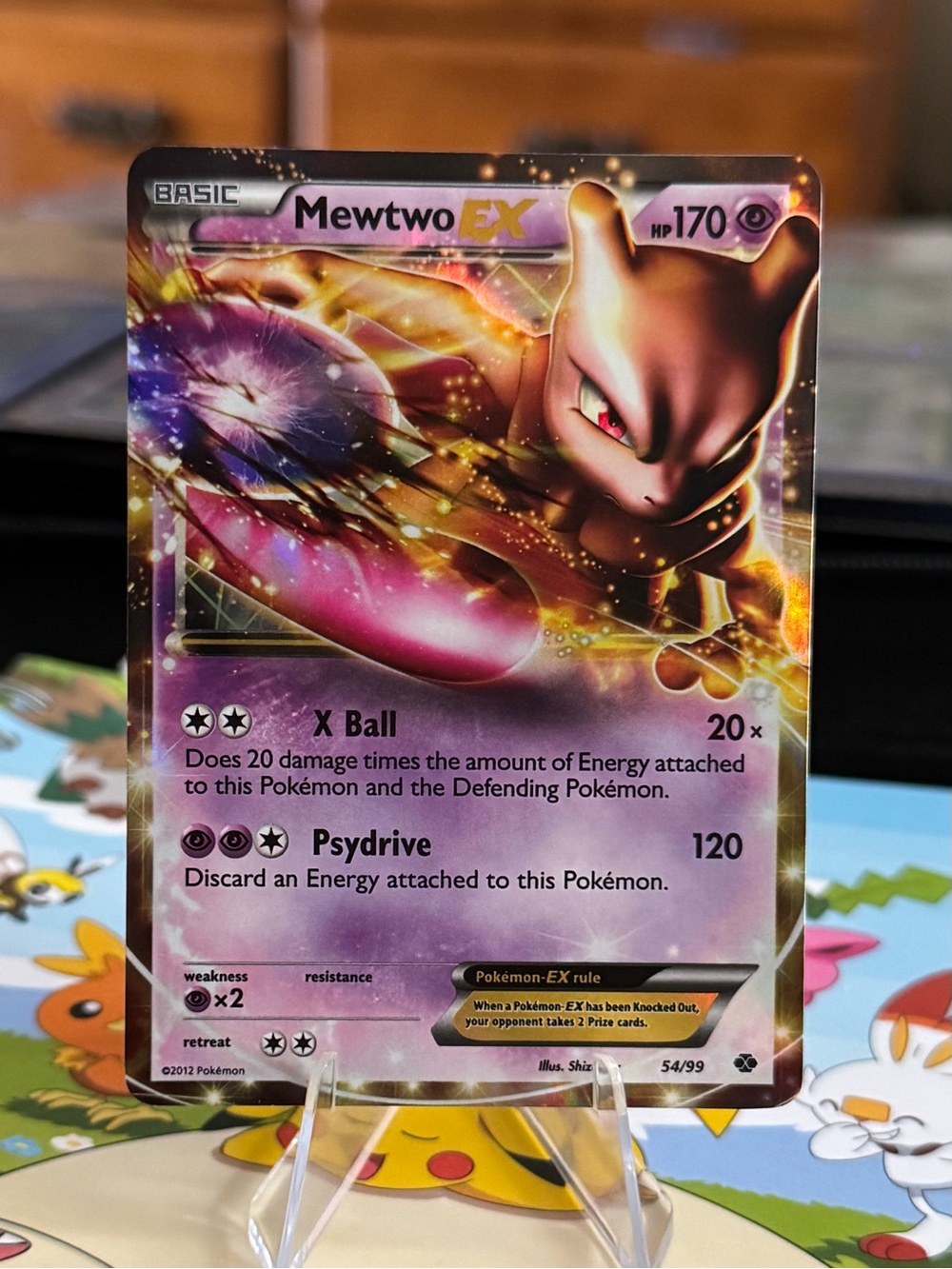 Mewtwo EX 2012 Ultra Rare Next Destinies 54/99 NM Holo